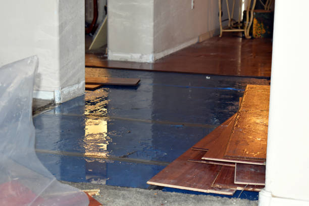Professional Flood Cleanup technician working in Cliffwood, NJ